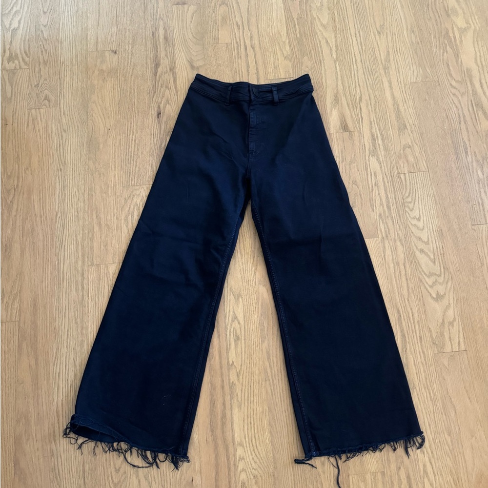 ZW collection high waist marine straight jeans navy blue